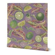 Fruit,  Limes, Kitchen, Table, Decor, Purple, Green, Lime, JG Anchor Designs by Jenn Grey