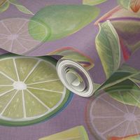 Fruit,  Limes, Kitchen, Table, Decor, Purple, Green, Lime, JG Anchor Designs by Jenn Grey