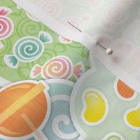 I WAAANT CAAANDY!!!!!- I Want Candy Medium- Soft Pastel Rainbow Colors- Cupcake- Candy Cane- Gumball Machine- Candy Bar- Nursery Wallpaper- Kids Wallpaper- Sweet Treats- Baby- Gender Neutral