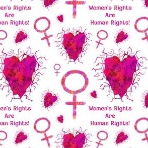 Women’s Rights Colorful Hearts