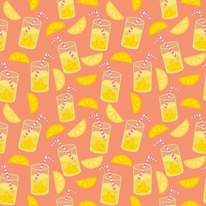 Summer Lemonade Repeating Pattern