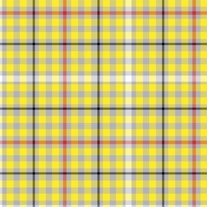 yellow, gray, white, black, plaid - on the road collection