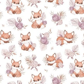 Boho Baby Fox - SMALL - white