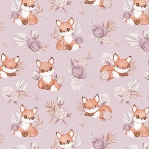 Boho Baby Fox - SMALL - lavender 