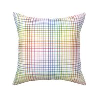 Cute rainbow checked gingham micro