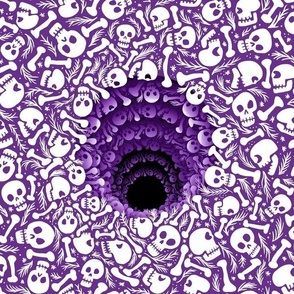 Halloween Skull Pit Purple-normal scale