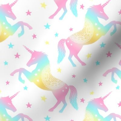 Pastel Rainbow Unicorn Pattern