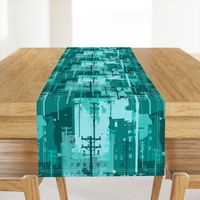 urban camo  teal - medium scale