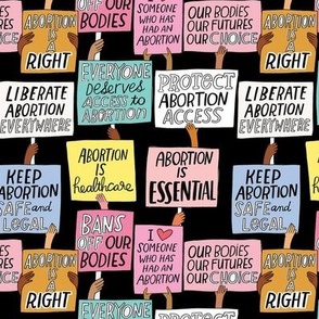 Small Abortion Rights Now-  Black