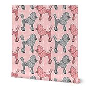 Prized Poodles - Pink & Pewter