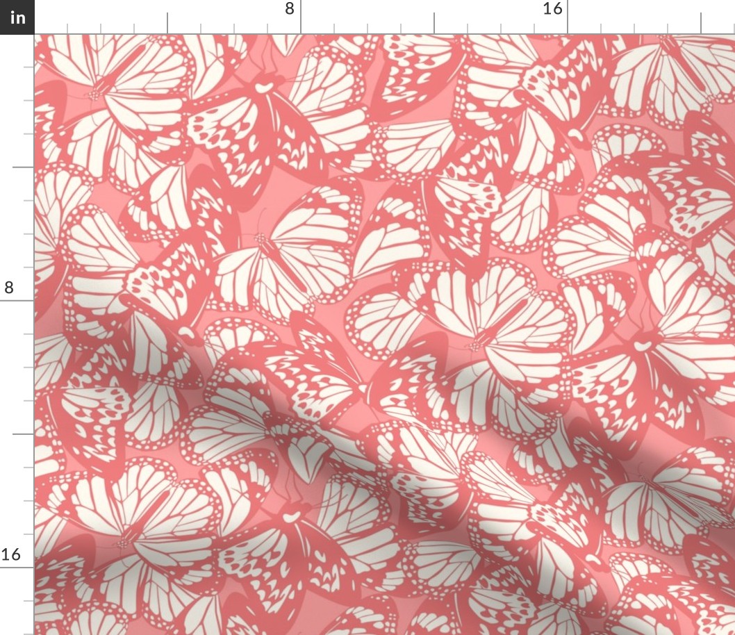 butterfly pattern pink