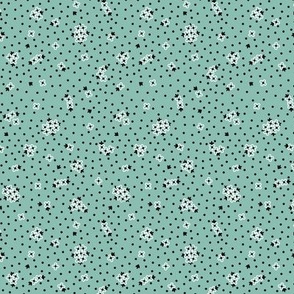 Mitzi Ditsy: Turquoise Tiny Floral