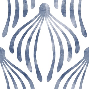 Octopus damask (navy)