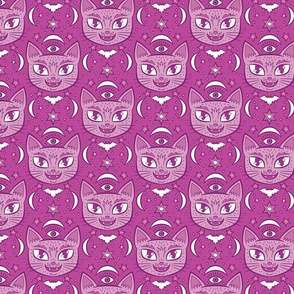 Mystical Cats Small in Pink