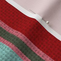 Organic Modern Holiday red/mint stripe