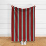 Organic Modern Holiday red/mint stripe