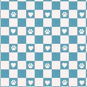 Checker Puppy love_Blue