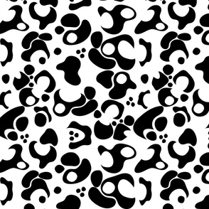 leopard spots-black white 