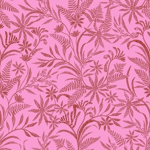 Dotted Australian floral (pink)