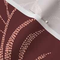 Dotted Australian Floral (Deep Red)