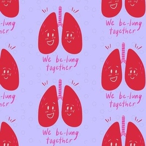 We be-lung together, medical humor design