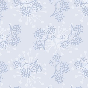 Little flowers blue-gray