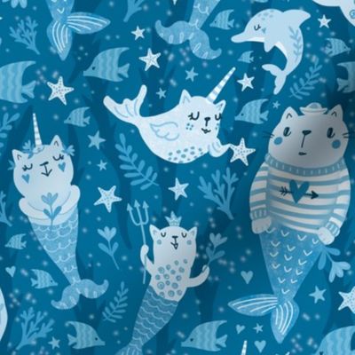 whimsical sea cats