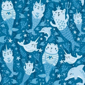 whimsical sea cats
