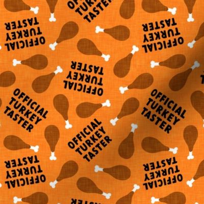 Official Turkey Taster - Turkey Leg - Dog Fall Fabric - orange - LAD22