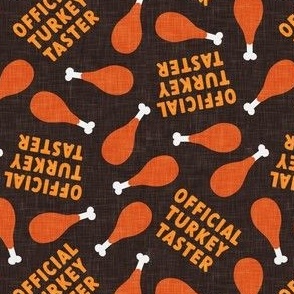 Official Turkey Taster - Turkey Leg - Dog Fall Fabric - brown - LAD22