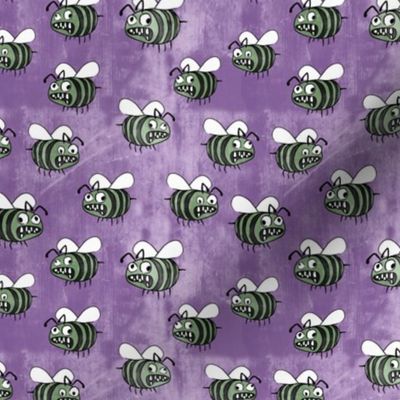 (small scale) Zombees - Zombie Bee - Purple Halloween - LAD22