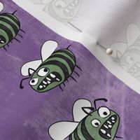 Zombees - Zombie Bee - Purple Halloween - LAD22