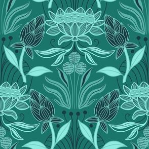Lotus nouveau - green 