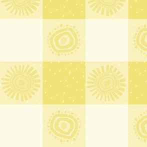 Cheery Checks Buttercup Yellow - XL