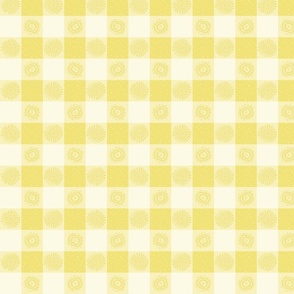 Cheery Checks Buttercup Yellow - Small