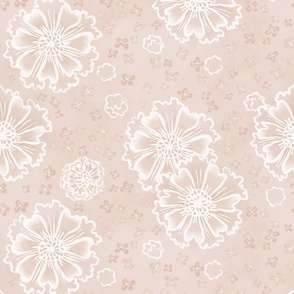 Vanilla Smoothie Meadow Flowers (18" repeat)