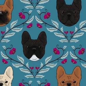 Pardon My Frenchie Teal (large)
