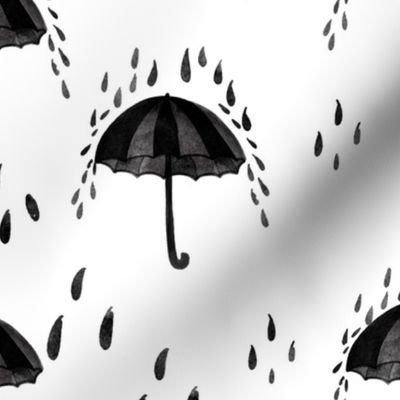 Umbrella Monochrome Black 