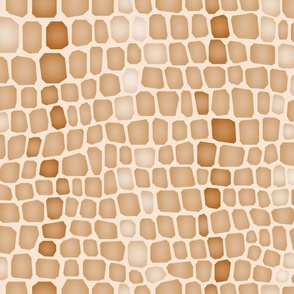 geometric crocodile skin in copper
