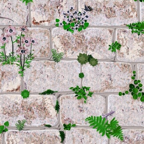 Vegetal Stone Wall (Pink Granit)