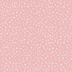 Dotty || Hand painted white dots on pink  ||  Farmers Market Collection by Sarah Price Medium Scale Perfect for bags, clothing and quilts