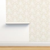 Pale Beige Textured Damask