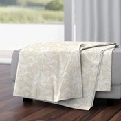 Pale Beige Textured Damask