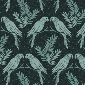 Jungle Bird - Medium - Teal Green