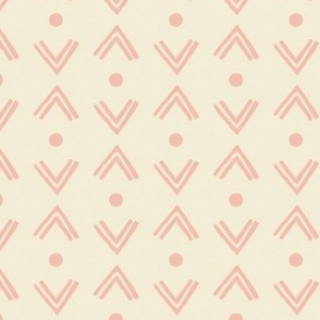 Simple arrow - color coordinate for aara palm floral - INVERSE - natural/pink AND pink/navy