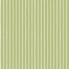 Stripes, Hand Drawn Stripes || Cream stripes on blue || Summer Citrus Collection by Sarah Price