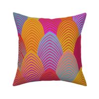 Jazz Arches Throw Pillow Design Challenge - Design 13366508 - Candy Colors Red Yellow Pink Blue