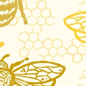 Honey Gold Sweet Bees Small Honeycomb by Angel Gerardo - Jumbo Scale
