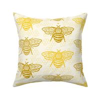 Honey Gold Sweet Bees Small Honeycomb by Angel Gerardo - Large Scale