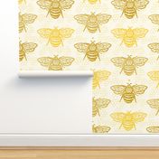 Honey Gold Sweet Bees Small Honeycomb by Angel Gerardo - Large Scale